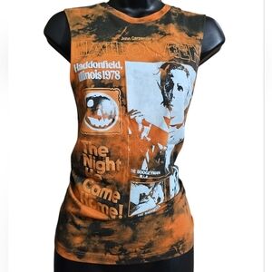 John Carpenter's Halloween Michael Myers Orange Tie Dye Muscle Tee